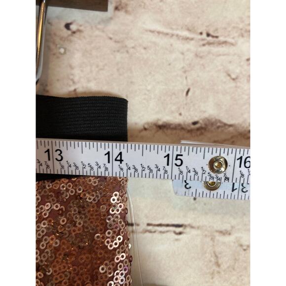 Project Runway Pants Womens Small All Over Sequins Blush Pink Pull On Stretch - Picture 8 of 15